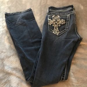 Black denim Miss Me jeans